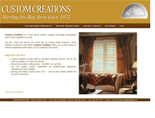 Tablet Screenshot of customcreationsbayarea.com